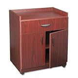 Safco 1852MH - Mobile Laminate Machine Stand w/Pullout Drawer, 30 x 20-1/2 x 36-1/4, Mahogany-SAF1852MH