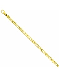 Genuine 14K Yellow Gold 5.8Mm Polished Fancy Link Bracelet 8.5 Inches 100% Satisfaction Guaranteed.