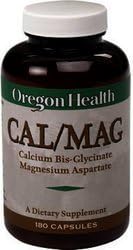 Calcium Bis Glycinate 1000mg with Magnesium 500mg Oregon Health 180 Caps by Oregon Health