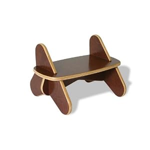 Eco-friendly Kid's First Wave Steps Stool - Surfin Kids Cocoa Finish