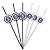 MLB Officially Licensed 6-pack Team Logo Sip Straws