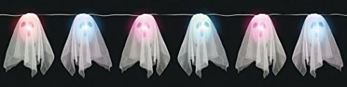 String of Color-Changing Lighted Ghosts Hanging Halloween Decoration