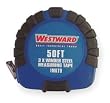 Westward 1MKT9 Measuring Tape, 3X Wind, 50 Ft, Closed