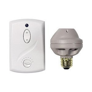 GE 51137 Switch Kit, 3 Piece Wall Ceiling Light with Socket Adaptor-Wall Mount