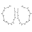 Silver Peridot Gemstone Ankle Chains Pair 10 inches