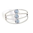 Open Wire Design with Crystal Toe Ring
