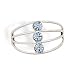 Open Wire Design with Crystal Toe Ring