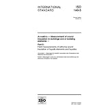 ISO 140-5:1998, Acoustics -- Measurement of sound insulation in buildings and of building elements -- Part 5: Field measurements of airborne sound insulation ... of fa�ade elements and fa�ades