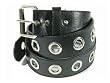 MENS/WOMENS BLACK ONE METAL ROW PUNK LEATHER BELTS