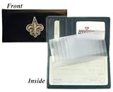 New Orleans Saints Embroidered Leather Checkbook Cover