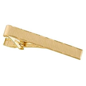 23kt. Gold Plated Etched Tie Clip by Szul