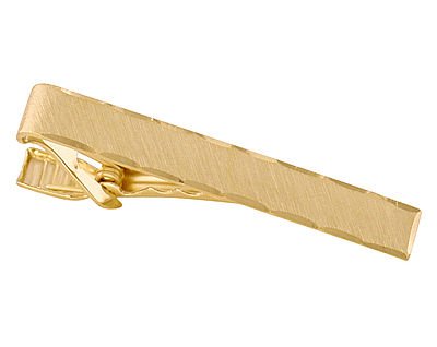 23kt. Gold Plated Etched Tie Clip