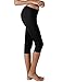 Yoga Reflex Women's Tummy Control Yoga Pant Workout Running Capri Pants - Pocket