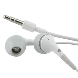 Premium Stereo Sound for 3.5mm Universal In-Ear Stereo Headset, White