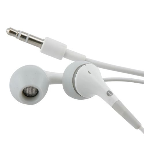 Premium Stereo Sound for 3.5mm Universal In-Ear Stereo Headset, White