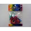 Glitter Peace Shaped Rubber Bands Bandz Bracelets (12)