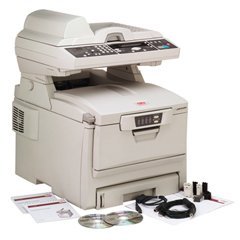 OKI C 5510n MFP - Multifunction ( color ) - LED - copying (up to): 20 ppm (mono) / 12 ppm (color) - printing (up to): 20 ppm (mono) / 12 ppm (color) - 300 sheets - Hi-Speed USB, 10/100 Base-TX