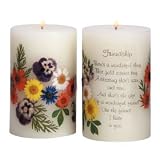 Scented Candle Friendship with Dried Flowers