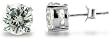 Sterling Silver 4.0 CTW Round CZ Basket Earrings