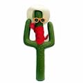 Green Cactus Car Antenna with Red Bandana