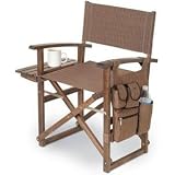 Picnic Time Director's Chair/Folding Chair - Driftwood