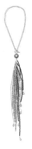 PILGRIM 613-001 Halskette, versilbert, schwarz Preisvergleich