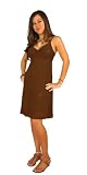 Women's Short Summer Dress by 1 World Sarongs in Light Brown