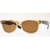 Ray-Ban New Wayfarer RB2132 5518 945L Honey/Crystal Brown Sunglasses