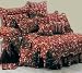 Valance -Hathway Burgundy Stripe 60