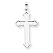 14k White Gold 1.3mm Solid Diamond-cut Chain - 24 in.