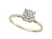 0.10 cttw Round Diamonds Engagement Ring - Yellow Gold LIFETIME WARRANTY