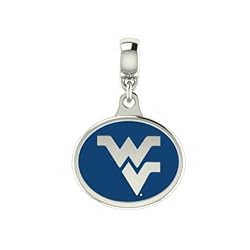 West Virginia Mountianeers Enamel Drop Charm