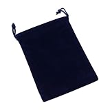 4 x 5.5 Velvet Bag with draw string, Blue