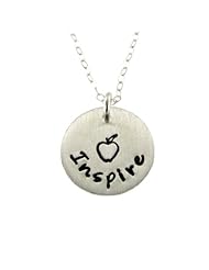 Inspire Teachers Hand Stamped Jewelry, 18 Inches