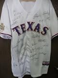 Signed Rangers, Texas (2011) Authentic 2011 World Series Jersey By The 2011 Texas Rangers Team and including Nolan Ryan. 27 signatures in all