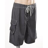 O'Neill Erickson men's hybrid casual boardshorts - gray houndstooth plaid