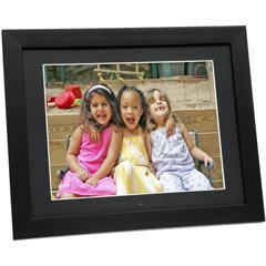 Sunpak 10.4-Inch Black Wood Digital Photo Frame
