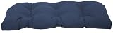 Bahama Solid Navy Acrylic Wicker Settee