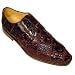 Men's BROWN Belvedere Crocodile Oxford Shoes