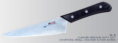 Mac Heavy Duty Cleaver with Black Handle