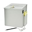 Buddy Products 5620-32 Recycled Steel Suggestion Box W/Locking Top, 8-1/2W X 8D X 9-3/4H, Platinum