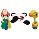 Melissa& Doug Infant Toys Set- Duck/ Panda/ Car