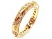 Jewelry : Diamond Engraved Dome Stacking 18k Yellow Gold Ring, CTW 0.55 Ring Size 6