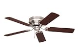 Emerson Fans CF805SBS 52" Snugger Contemporary Flush Mount Brushed Steel Ceiling Fan