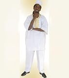Mens White Dashiki Set