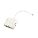 ETvalley Mini Display Adapter Port Thunderbolt to HDMI Adapter for Apple MacBook Pro MacBook Air Mini DP Port 3 in 1(White), 2.2 x 2.2 x 0.6 inches