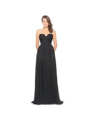 A-line Strapless Full Length Ruched Sleeveless Chiffon/Polyester Evening Dress/Prom Dress/Party Dress/Tunic 