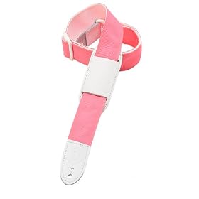 Levy's Leathers Polypropylene Girls' Guitar Strap,Pink