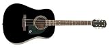 Epiphone AJ-100 Jumbo Acoustic Guitar, Ebony