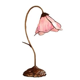 Pink Petal Tiffany Downbridge Desk Lamp